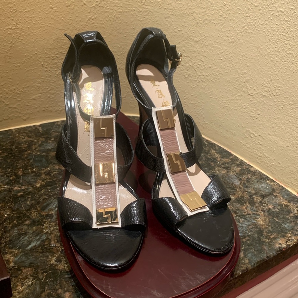 LAMB HIGH HEEL SANDLES